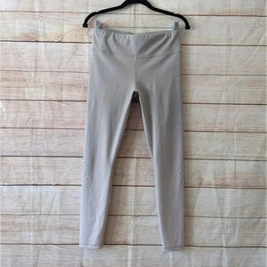 Athleta Size M Medium Contender Aero 7/8 Tights Ombre Beige Stretchy Leggings